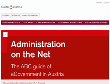 Tablet Screenshot of digital.austria.gv.at