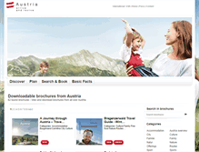 Tablet Screenshot of brochures.austria.info